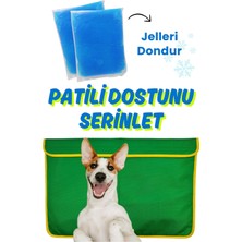 Havhav Serinletici Köpek Minderi 70×50 CM Yeşil - 2 Jel Dahil Su Geçirmez ve Katlanabilir Kumaş
