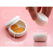 Modern Küçük  Kutusu | 5X5X3 cm Şık ve Taşınabilir Hap Saklama Kabı