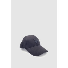 W Nakışlı Ayarlanabilir Unisex Spor, Günlük ve Outdoor Şapka / Kep Siyah