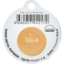 LEVA GOLD 1 gr 22 Ayar Nadir Gram Altın