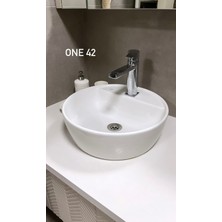 Turkuaz Seramik Cerastyle One 42 cm Tezgah Üstü Çanak Lavabo 