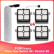 Keioug Tineco Floor One Switch S6 / Stretch S6 Parça Islak Kuru Elektrikli Süpürge Sarf Malzemesi Rulo Fırça Hepa Filtre Aksesuarları (Yurt Dışından)
