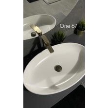 Turkuaz Seramik Cerastyle One 67X42CM Tezgah Üstü Çanak Lavabo