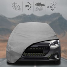 ULTRASHOP Peugeot 208 (2012 - 2019) Oto Branda Su Geçirmez Miflonlu Araba Brandası Klipsli Araba Çadırı