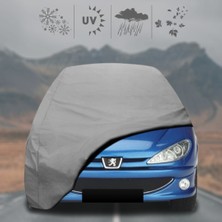 ULTRASHOP Peugeot 206 cc (2000 - 2007) Oto Branda Su Geçirmez Miflonlu Araba Brandası Klipsli Araba Çadırı