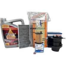 Ford Fiesta 1.4 Tdci Dizel Filtre Bakım Seti 2002-2011 Hava+Yağ+K.polen+Yakıt Filtresi+Motor Yağı