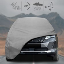 ULTRASHOP Peugeot 3008 (2020 - ) Oto Branda Su Geçirmez Miflonlu Araba Brandası Klipsli Araba Çadırı