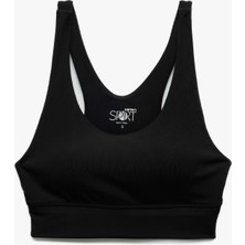 Koton Kolsuz U Yaka Kaplı Sporcu Sütyeni Slim Fit Konforlu Tasarım ile Gün Boyu Destek