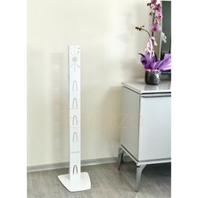 Düz Devrilmez Tabanlı Dikey Süpürge Standı(Beyaz)