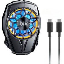 Bix BXCP03G Ultra Sessiz ve Güçlü Telefon Soğutucu Fan Kablolu Kullanım 4.5-7 Inç Cihazlarla Uyumlu
