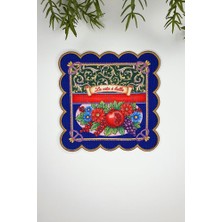 La Vita E Bella Italyan Tarzı Tasarımlı Nakış Kenar Kumaş Kokteyl Peçetesi 1 Adet