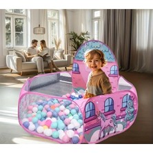Vivaverse Unicorn Desenli Pembe Top Havuzu Çadırı - Toplar Dahil Değildir