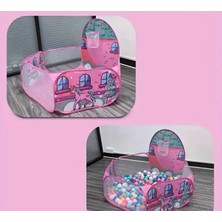 Vivaverse Unicorn Desenli Pembe Top Havuzu Çadırı - Toplar Dahil Değildir