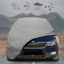 Skoda Fabia Hatchback (2014-2021) Oto Branda Su Geçirmez Miflonlu Araba Brandası Klipsli Araba Çadır
