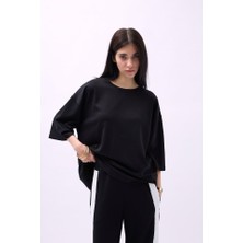 Arben Boutique Bisiklet Yaka Oversize T-Shirt