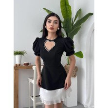 Arben Boutique Safe Kalp Detaylı Elbise