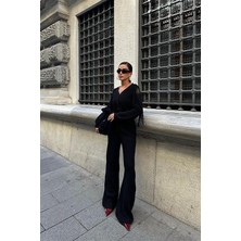 Arben Boutique Püskül Detaylı Hırka Pantolon Triko Takım 9967