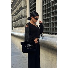 Arben Boutique Püskül Detaylı Hırka Pantolon Triko Takım 9967