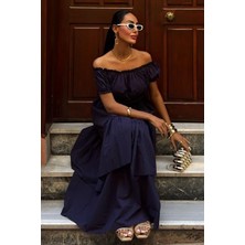 Arben Boutique Büzgülü Crop Kat Detaylı Fırfır Etekli Takım 10196