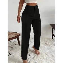 Arben Boutique Kadın Yüksek Bel Önden Fermuarlı Ithal Krep Pantolon