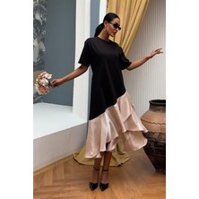 Arben Boutique Volanlı Süprem Elbise 2864