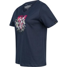 2AS Alone Baskılı V Yaka Kadın T-Shirt 402