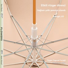 Kemik Ileri Hafif Lüksler Dantel Uzun Saplı Düz Direk Gölge Şemsiye (Yurt Dışından)