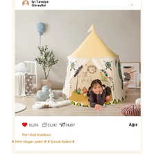 Çocuklar Kapalı Ins Prenses Çocuk Oyun Evi Çadır (Yurt Dışından)