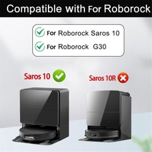 Bireaom Roborock Saros 10/G30 Elektrikli Süpürge Için 23 Adet Yedek Parça Çift Ana Fırça Paspas Pedi Hepa Filtre Toz Torbası Yan Fırça (Yurt Dışından)
