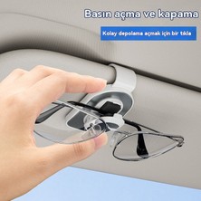 Araç Çok Fonksiyonlu Güneşlik Araba Gözlük Kelepçesi (Yurt Dışından)