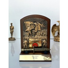 Askeri Birliklere Özel Hizmet Anısı Plaketi Bıçaklı (Kahverengi )