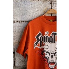 Overdrive Spinal Tap Retro Rock Oversize Unisex Kısa Kol Turuncu T-Shirt