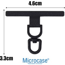 Microcase 360 Döner Başlıklı Telefon Ip Askılıklar Için Paslanmaz Çelik Tutacak Bağlantı Parçası - AL5142 1 Adet