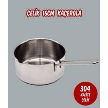 Çelik Kaçerola Sosluk Sütlük 16CM