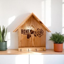 Home Yazılı Anahtarlık - Dekoratif Duvar Süsü- Anahtarlık-