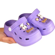 Kız Çocuk Kaymaz Yüksek Taban Rahat Kalıp Plaj Havuz Çocuk Terliği