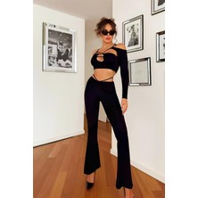 Last Poınt Life Bağcık Detaylı Büstiyer Pantolon Takım