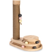 Beeztees Dbl Kedi Tırmalama ve Oyuncağı, 38X24,5X47,5CM