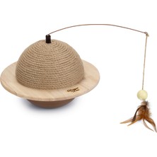 Beeztees Dbl Kedi Tırmalama ve Oyuncağı, 29,5X29,5X20CM