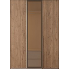 Marvin 3 Kapılı Gardrop - Çekmeceli