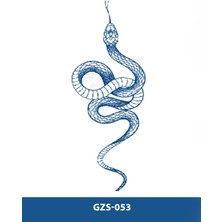 Tattoo GZS-053 Yarı Kalıcı Kobra Yılan Desen Dövme