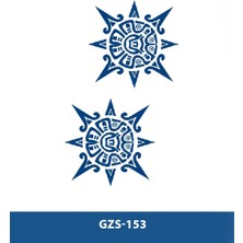 Tattoo GZS-153 Yarı Kalıcı Şema Çift Desen Dövme-Tatto