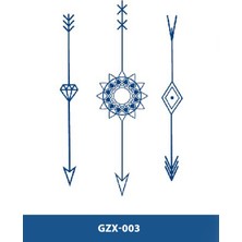 Tattoo GZX-003 Yarı Kalıcı Ok Üç Desen Dövme