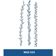 MGZ-035 Sarmaşıklar Desen Orta Boy Yarı Kalıcı Dövme-Tatto