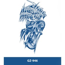 Tattoo GZ-946 Orta Boy Yarı Kalıcı Motorcu Desen Dövme