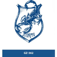 Tattoo GZ-362 Orta Boy Yarı Kalıcı Sporpıo Akrep Desen Dövme
