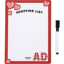 Yaz Sil Kişiye Özel Shopping List Manyetik Buzdolabı Planlayıcı Buzdolabı Notluk Magnet Notluk