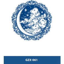 Tattoo GZX-061 Yarı Kalıcı Ay ve Bulut Desen Dövme-Tatto