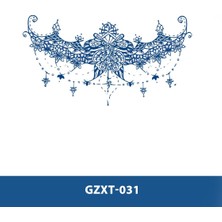 Tattoo GZXT-031 Yarı Kalıcı Damla Desen Göğüs Dövme-Tatto