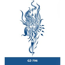 Tattoo GZ-796 Orta Boy Yarı Kalıcı Desen Dövme